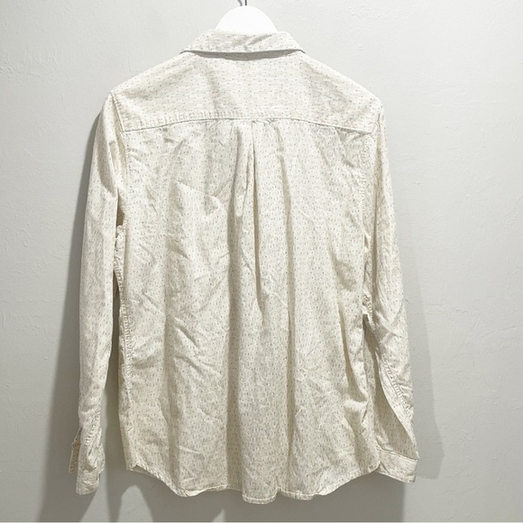 CARBON 2 COLBALT Men’s Ivory Multi Stitched Long Sleeve Button Down Shirt Sz XL - Picture 3 of 7